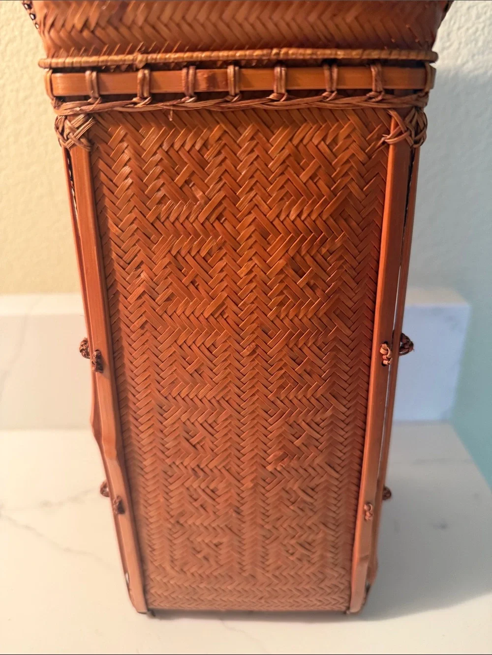 Vintage Ikebana Basket Medium
